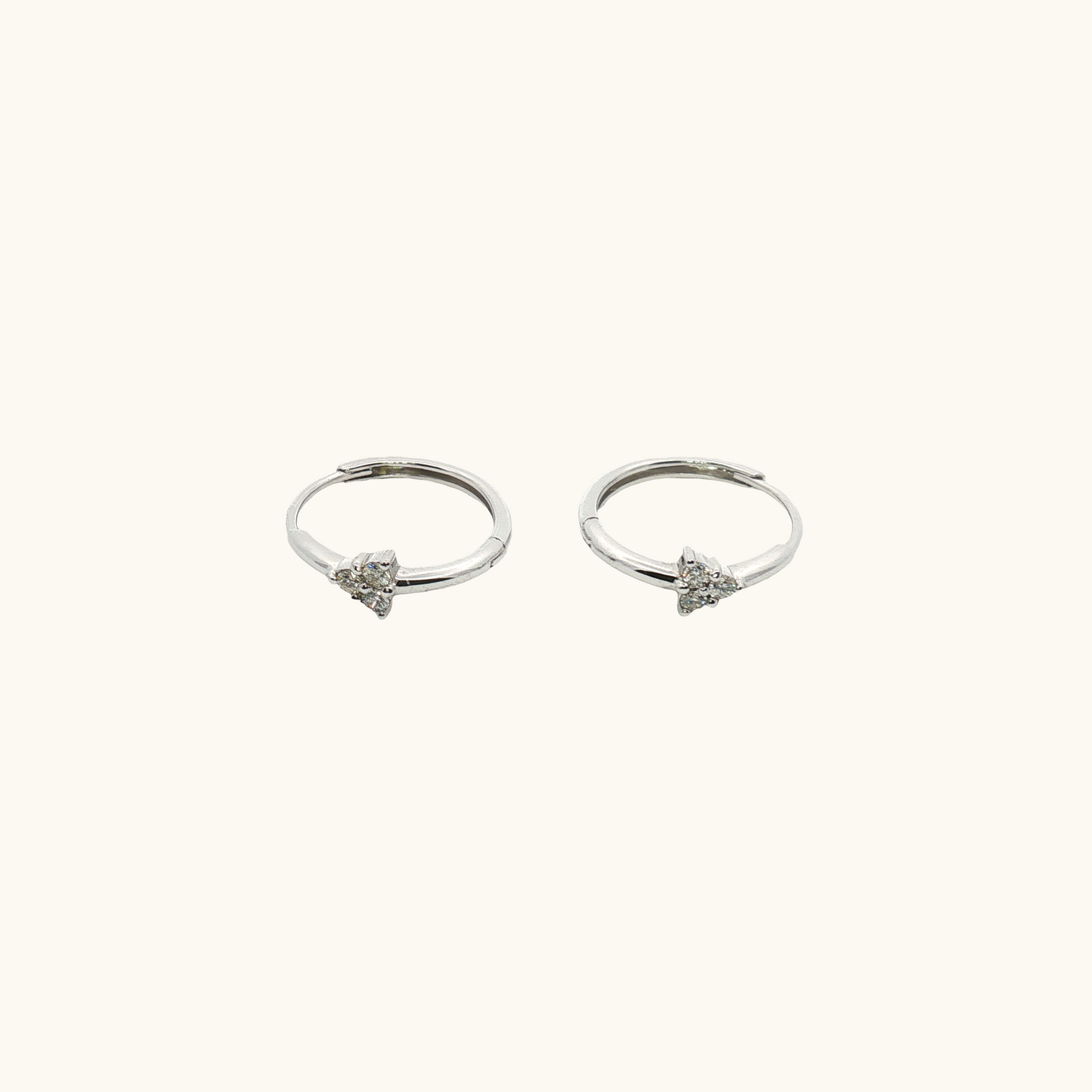 Diamond Huggie Earrings