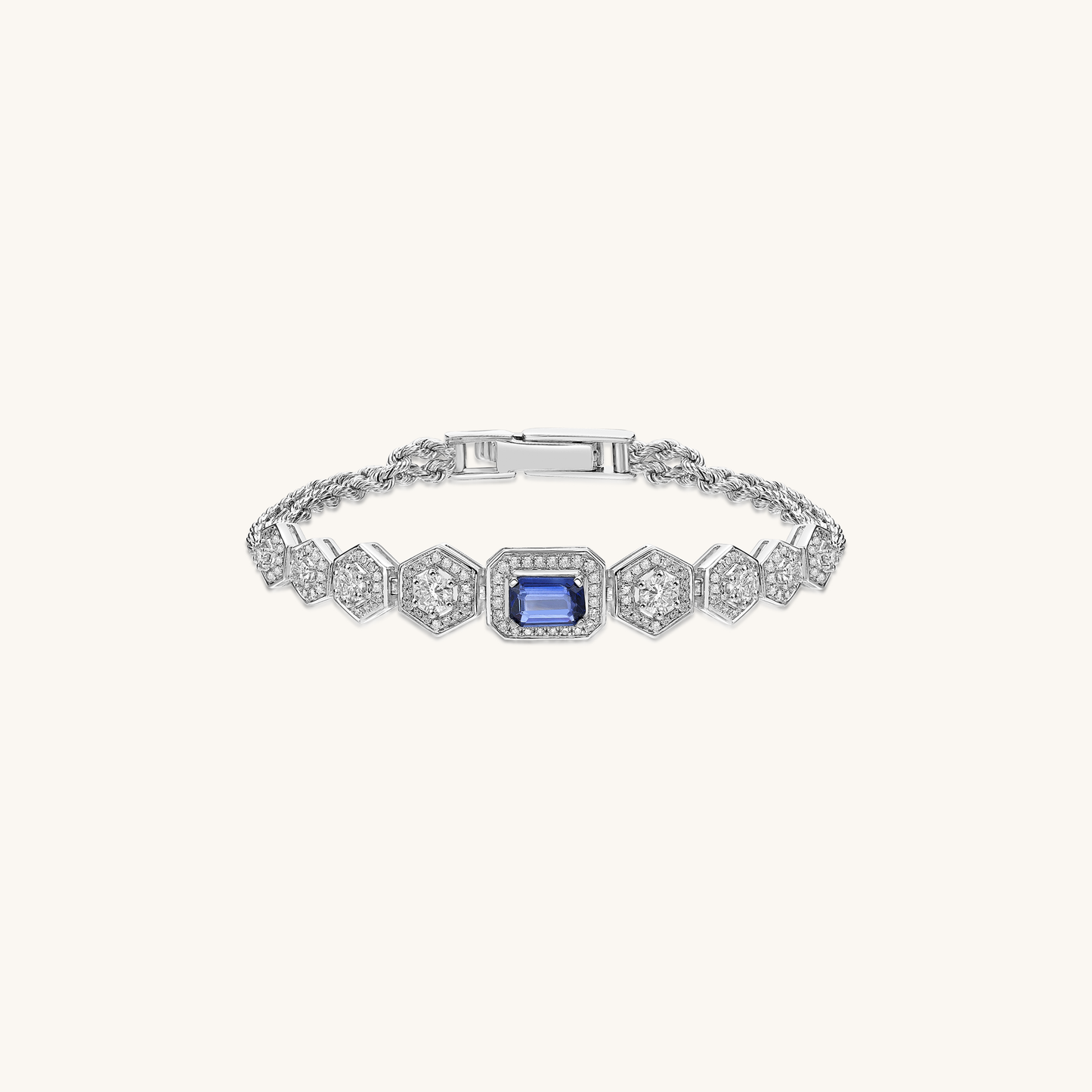 Blue Sapphire Watch Bracelet