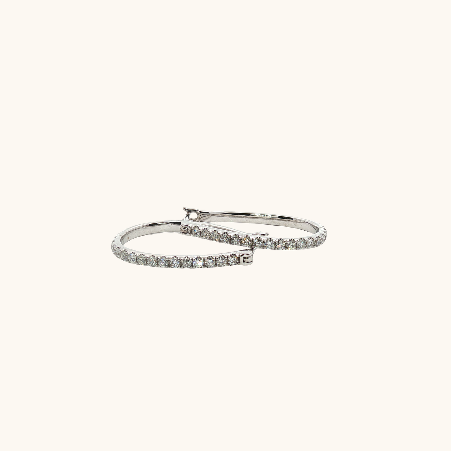 Diamond Huggie Earrings