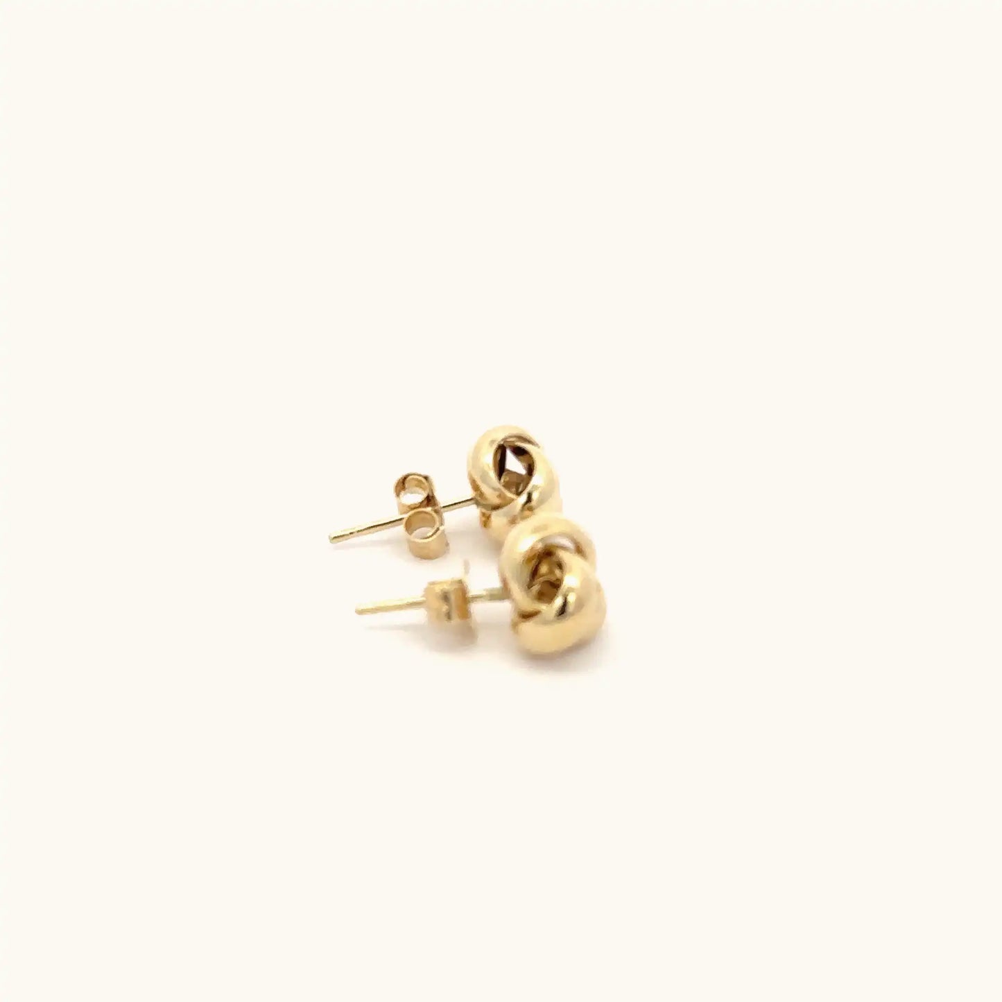 Golden Elegance Knot Earrings