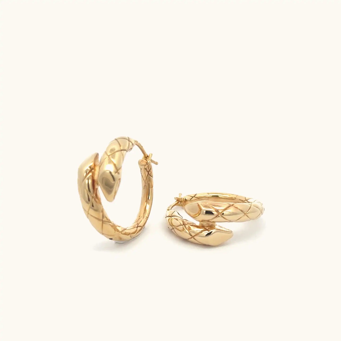 Snake Hoop Earrings