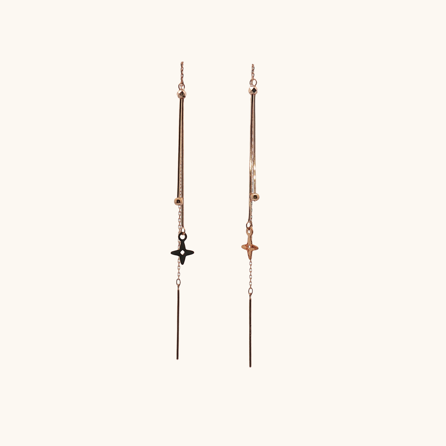 Star Chain Earrings