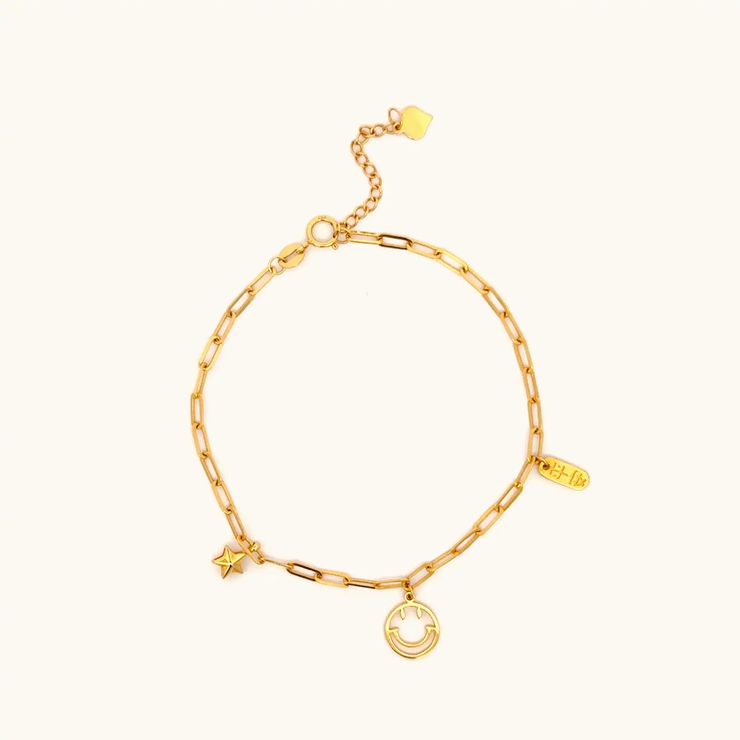 Smiley Face Charm Bracelet