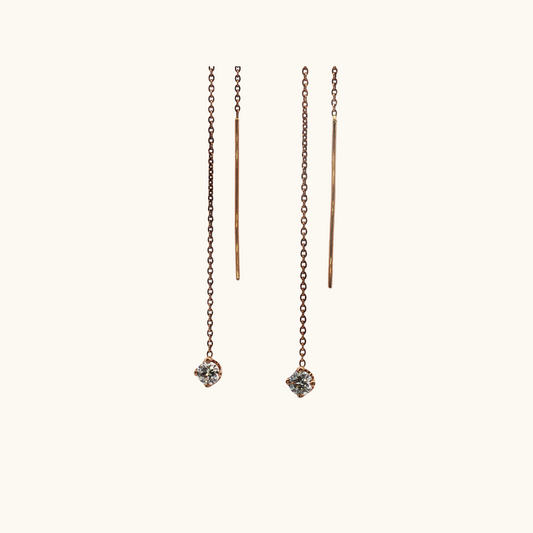Diamond Drop Earrings