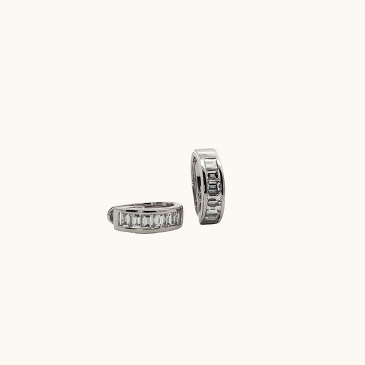 Diamond Huggie Earrings