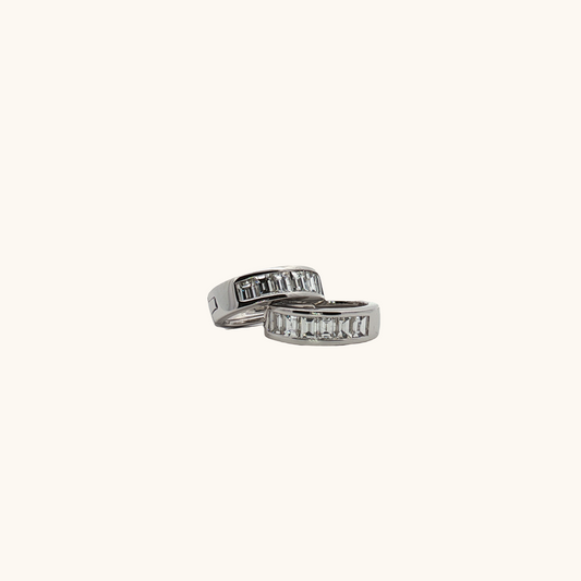 Diamond Huggie Earrings