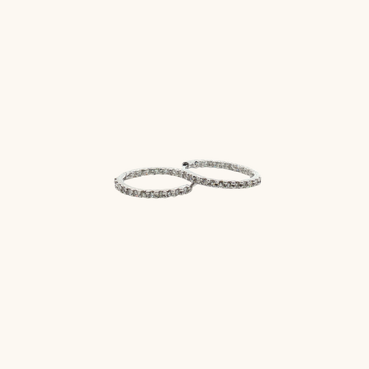 Diamond Huggie Earrings