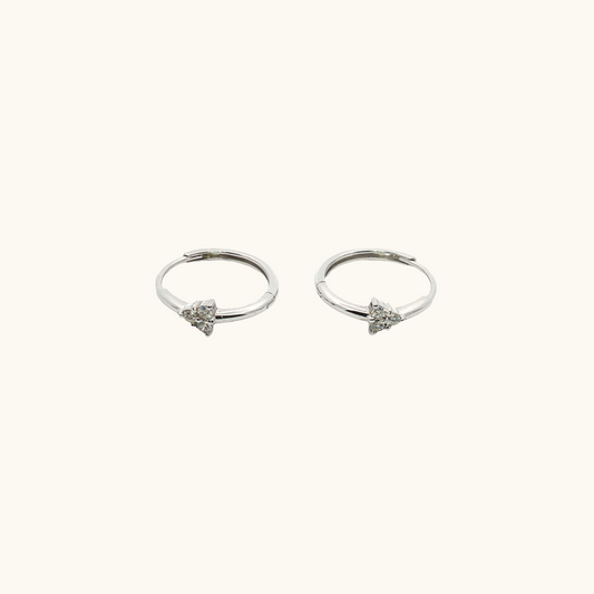 Diamond Huggie Earrings
