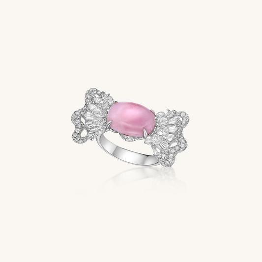 Conch Pearl Bow Ring