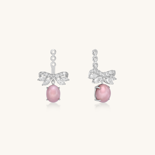 Conch Pearl & Marquise Diamond Earring Jackets