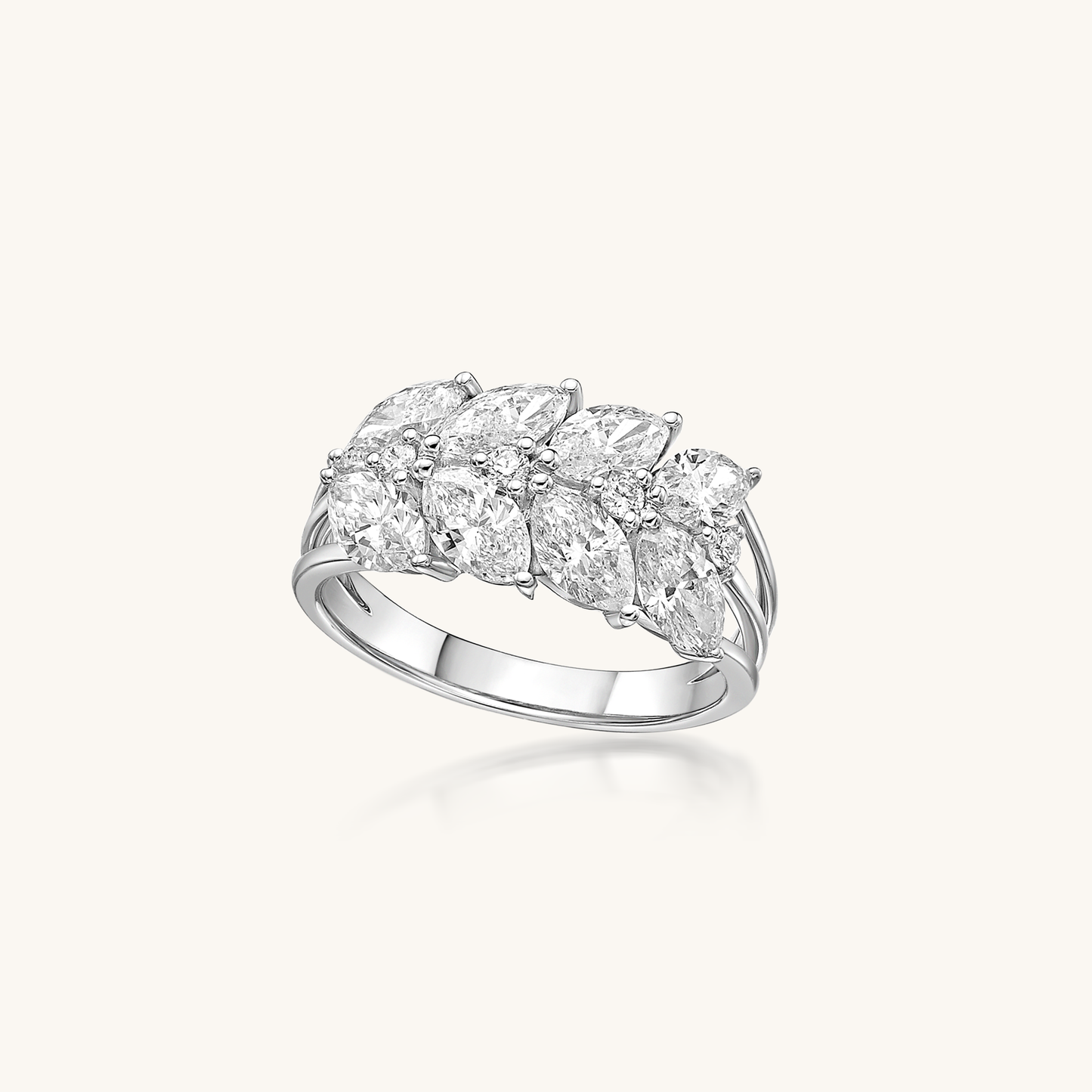 Enchanted Blooms Marquise Diamond Ring