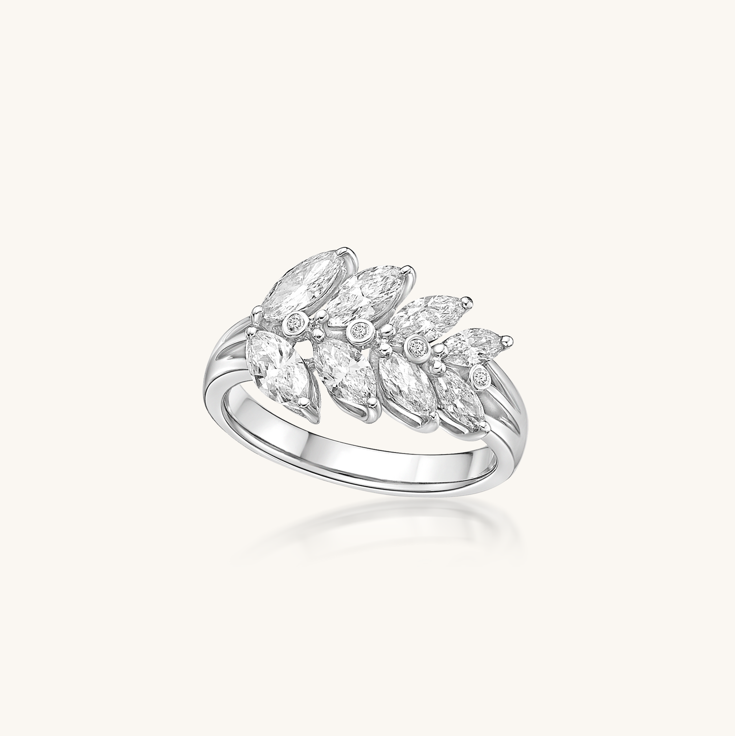 Spring Garden Marquise Diamond Ring