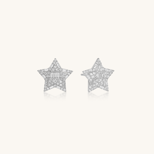 Diamond Star Earring Jackets