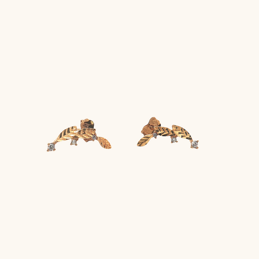 Leaf Stud Earrings