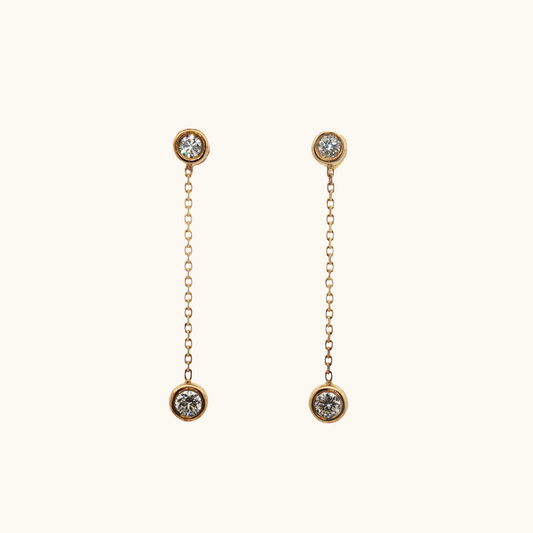 Diamond Drop Earrings