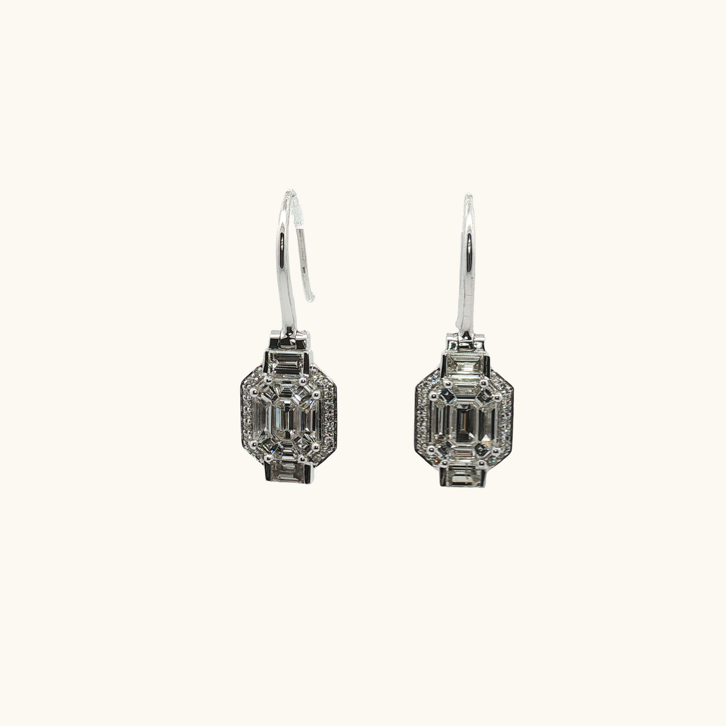 Illusion Diamond Earrings