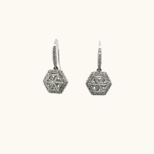 Illusion Diamond Earrings