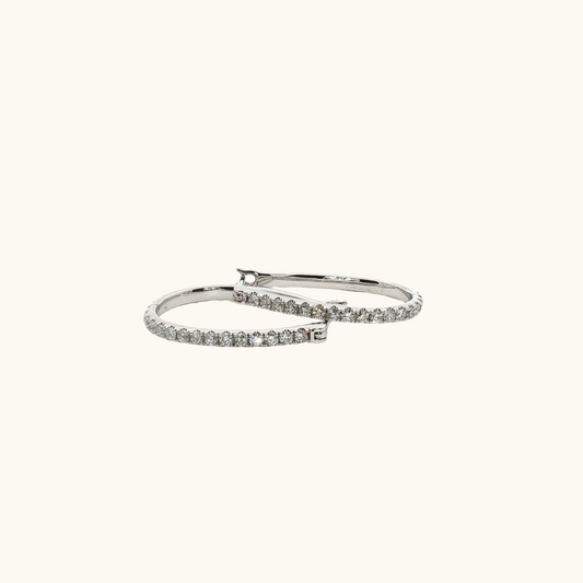 Diamond Huggie Earrings