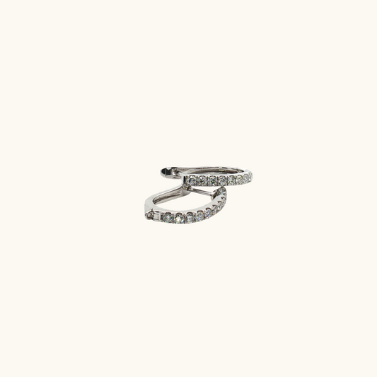 Diamond Huggie Earrings