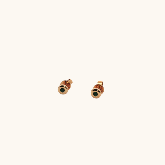 Bubble Stud Earrings Emerald