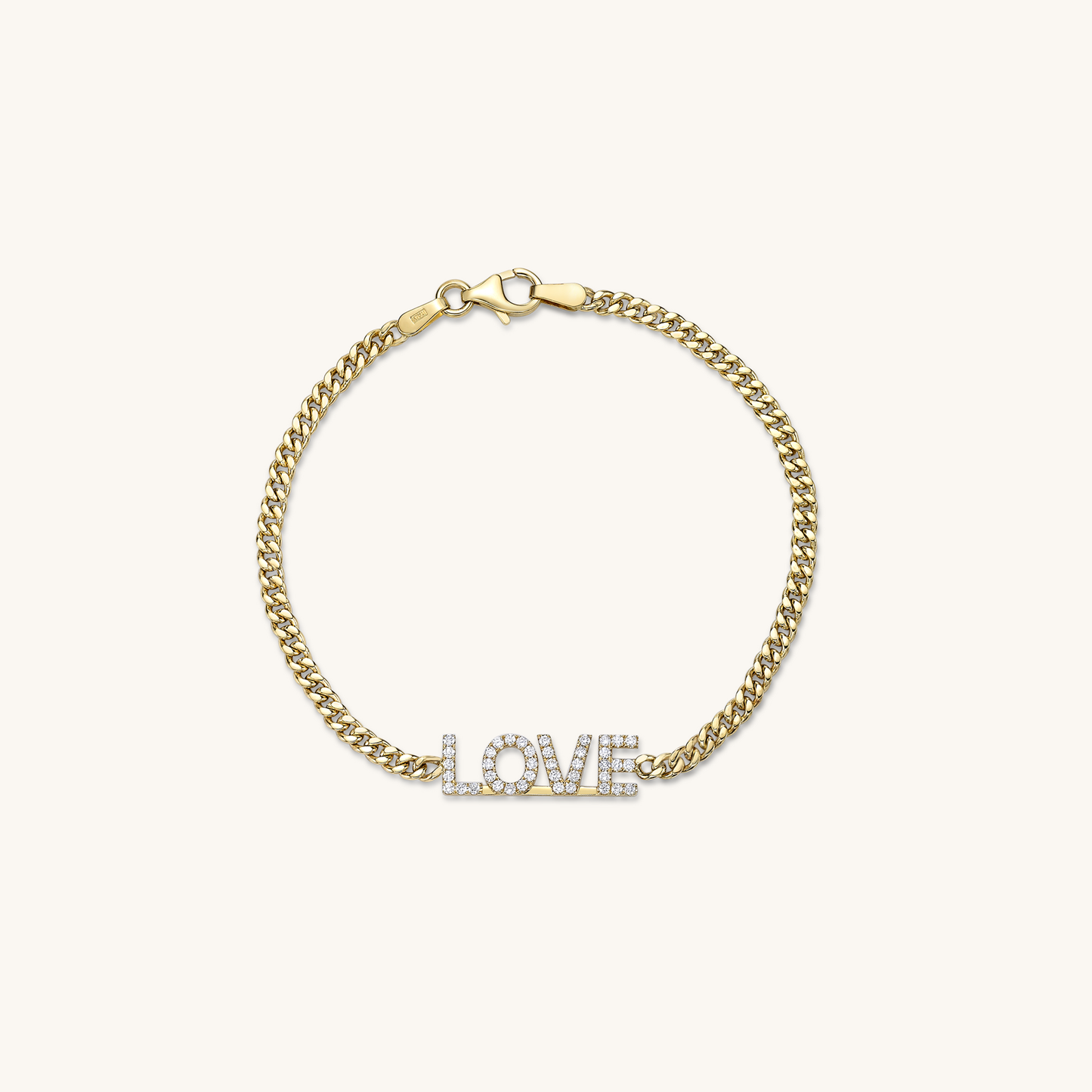 LOVE Cuban Chain Bracelet