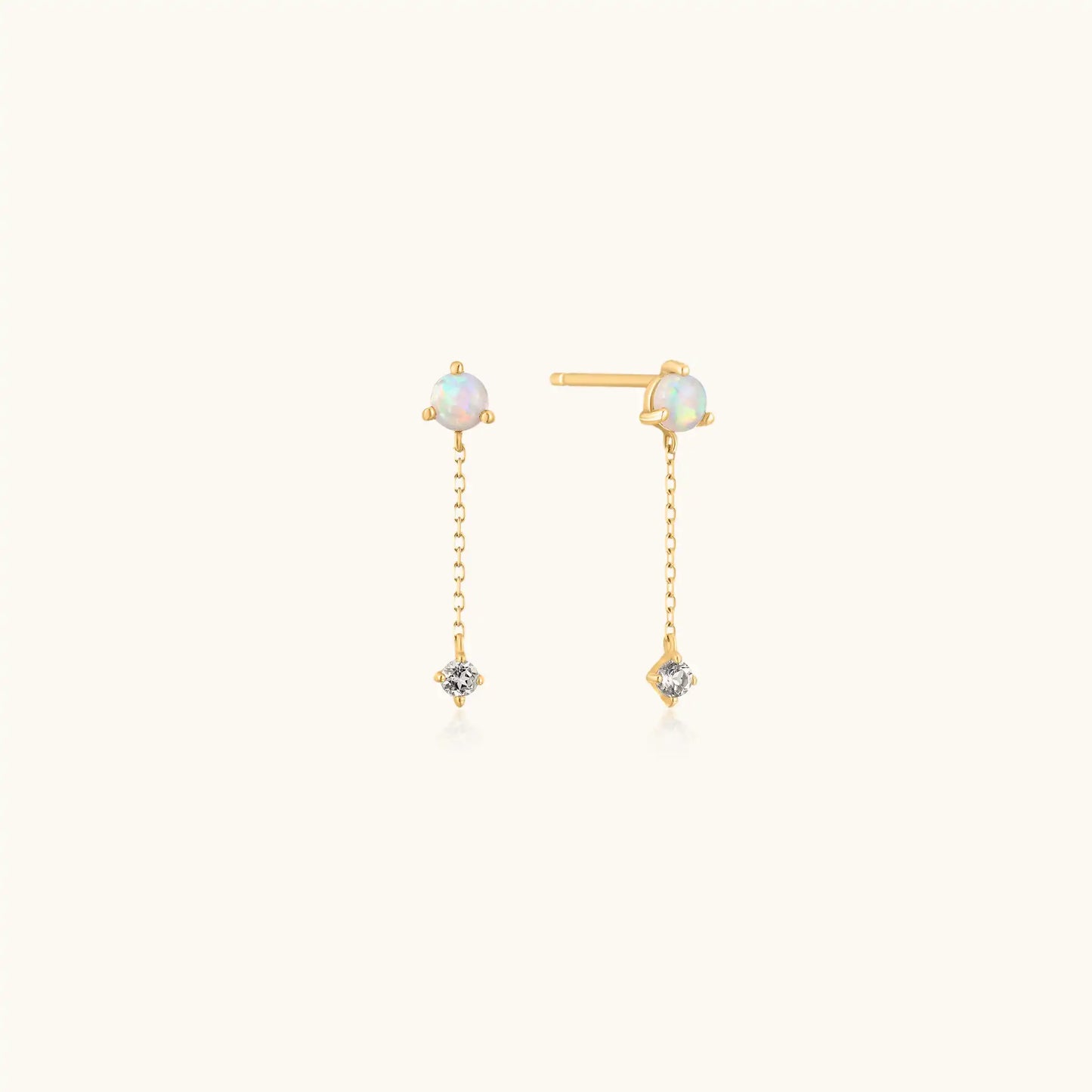 Petite Diamond Drop Earrings