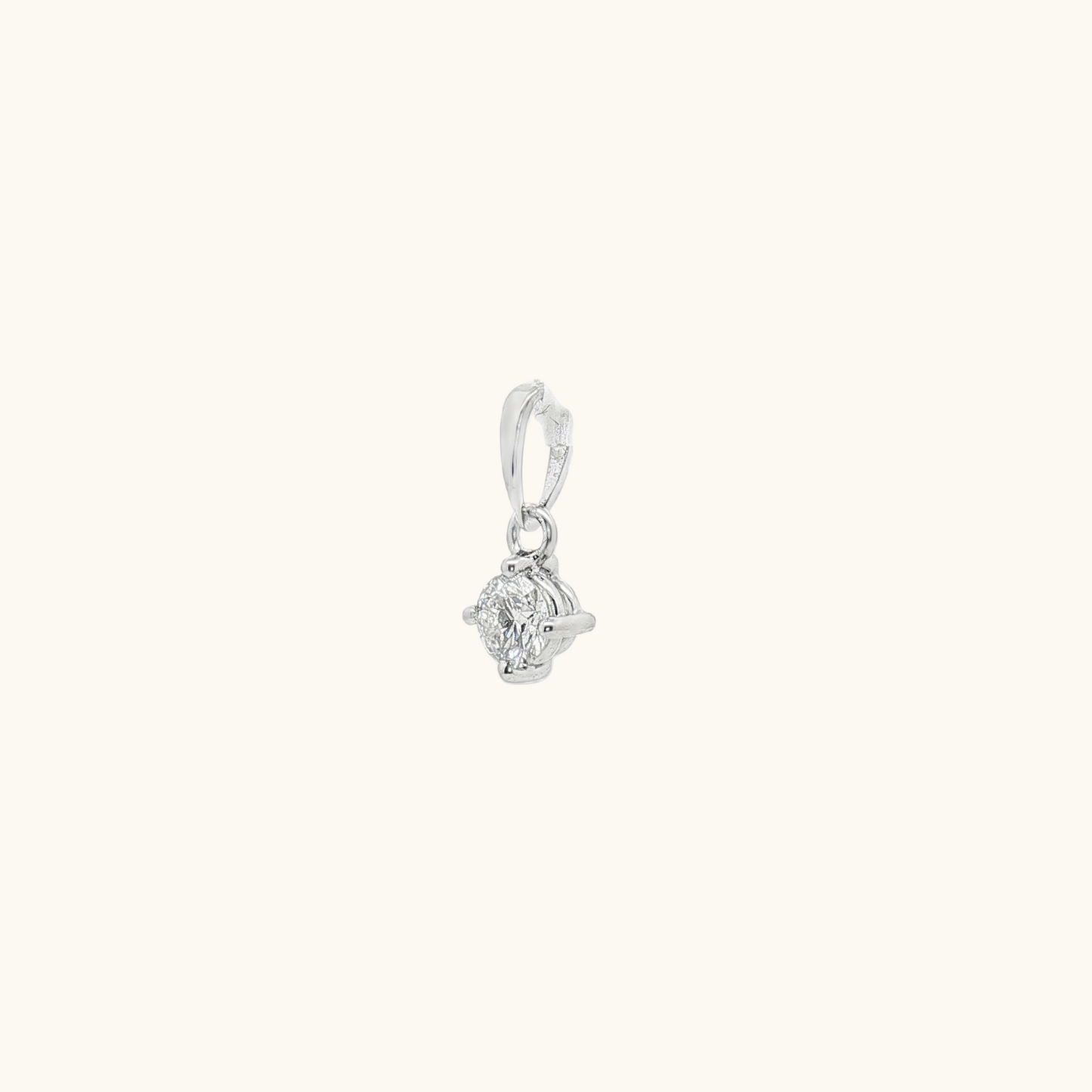18k White Gold Diamond Pendant