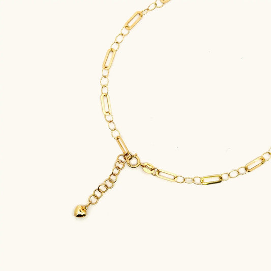 Thin Paperclip Gold Chain Necklace