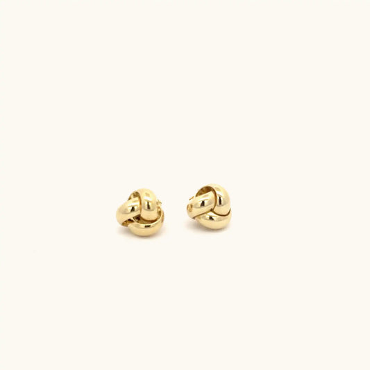 Golden Elegance Knot Earrings