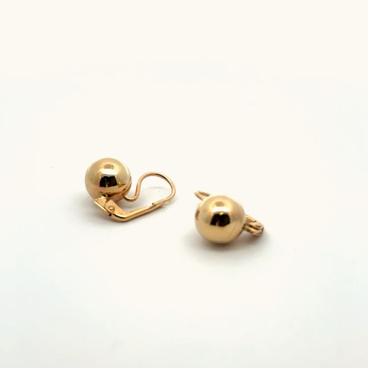Gold Ball Earrings