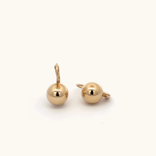Gold Ball Earrings
