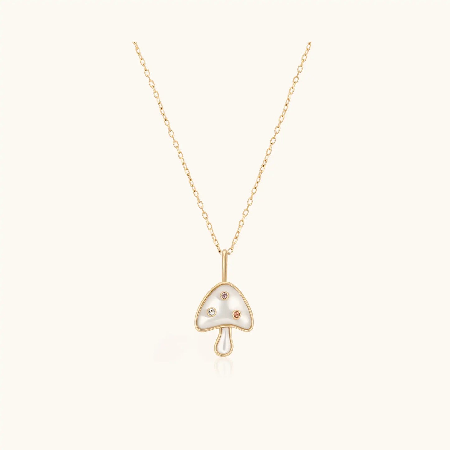 Petite MOP Mushroom Necklace