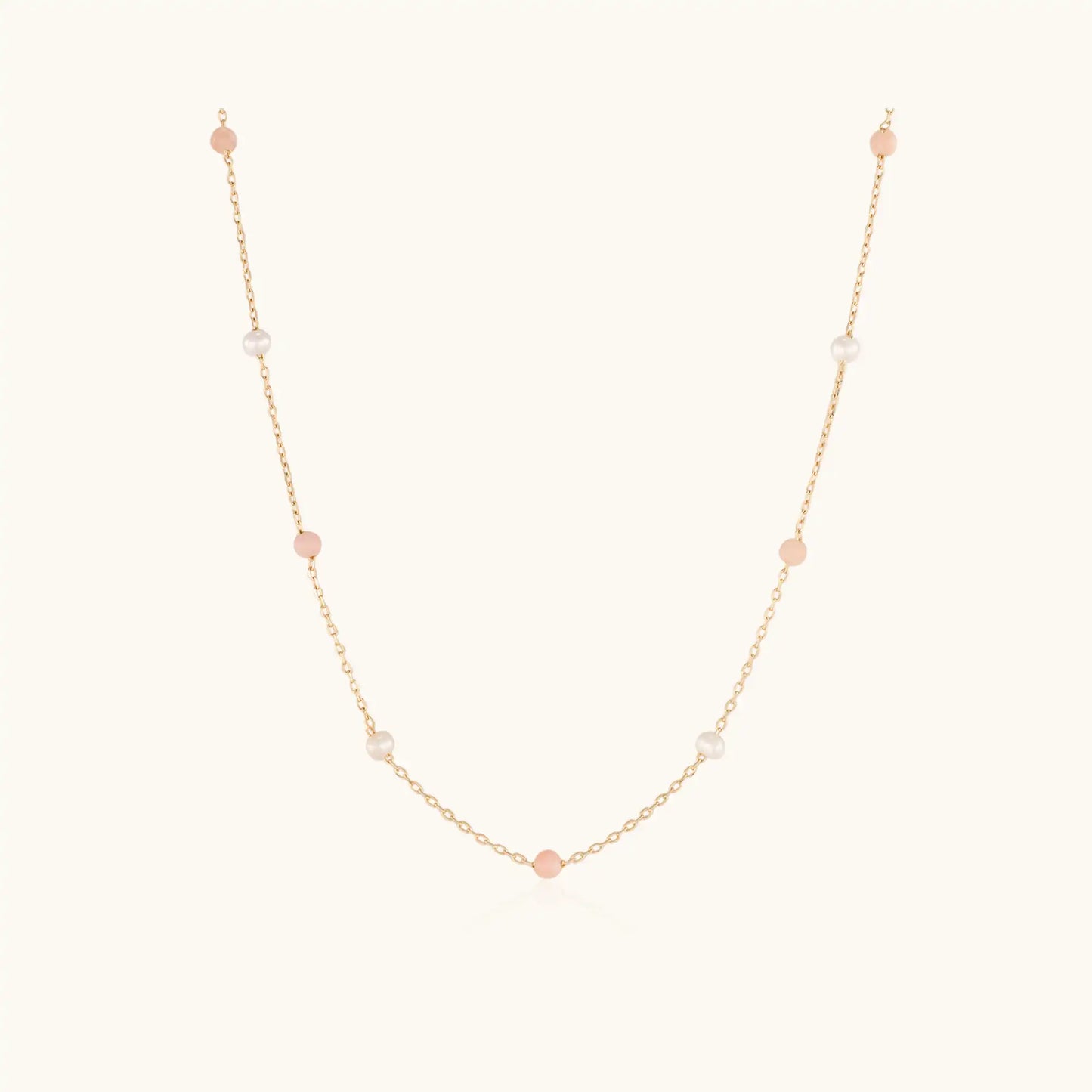 Petite Pink Opal Necklace