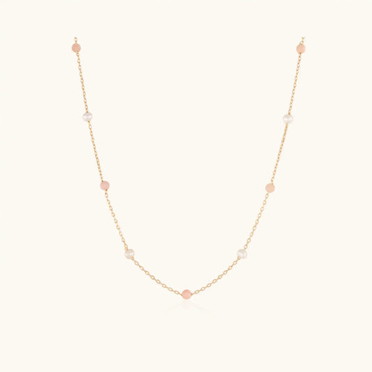 Petite Pink Opal Necklace