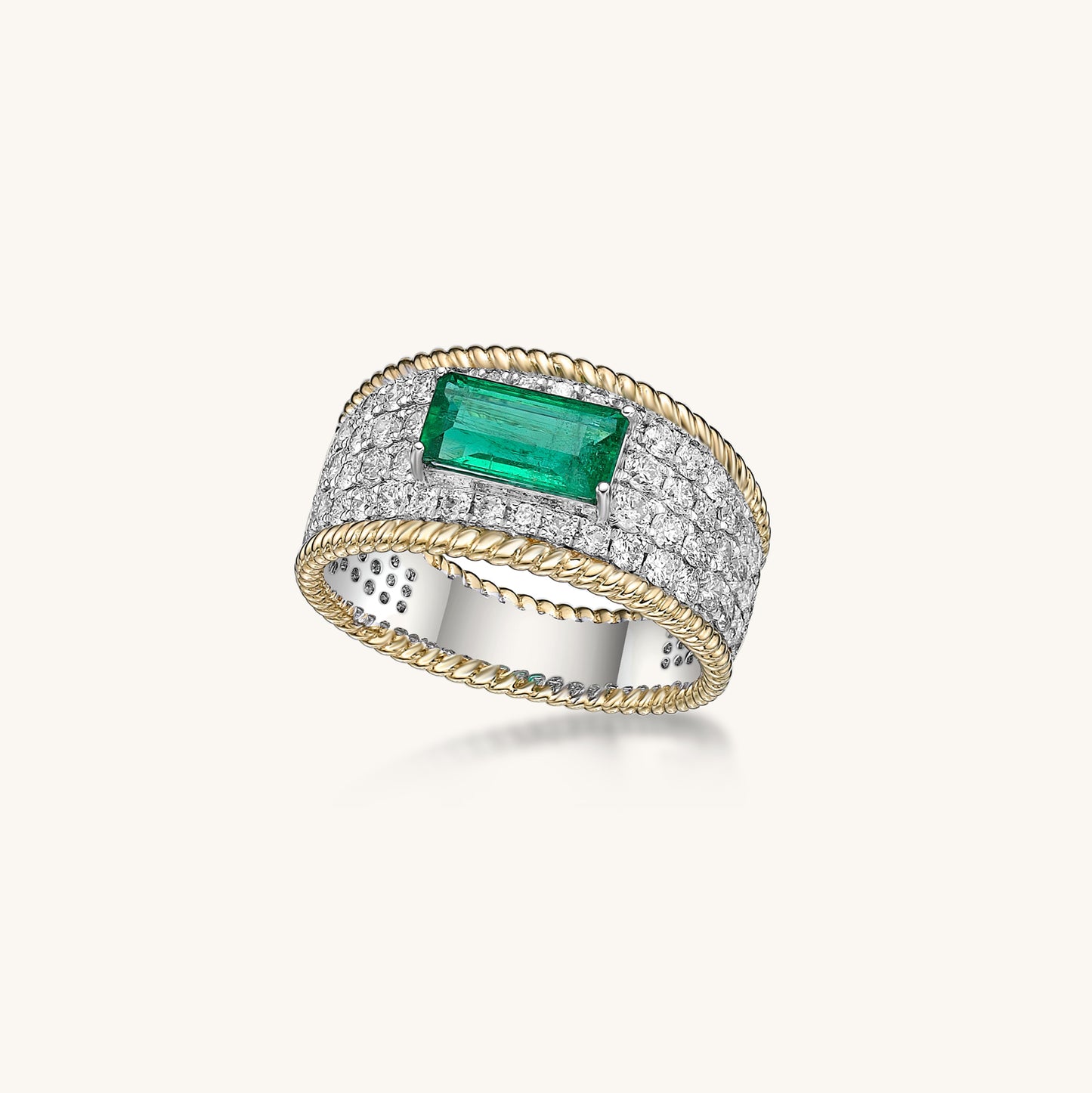 Emerald & Diamond Ring