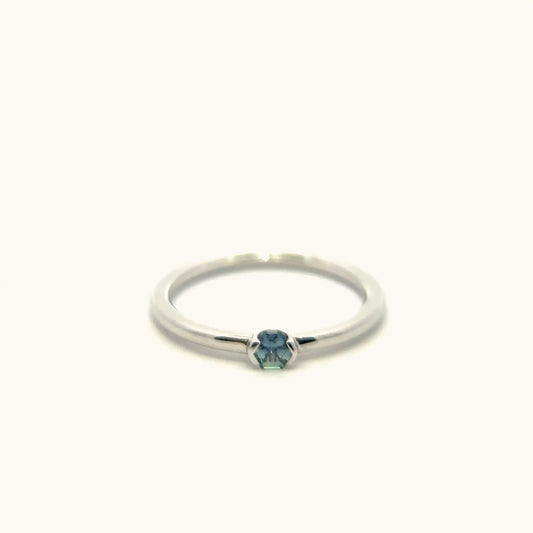 Radiant Hexagon Sapphire Classic Band Ring
