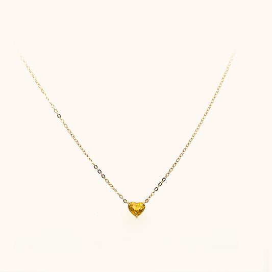 Radiant Sunshine Yellow Sapphire Necklace