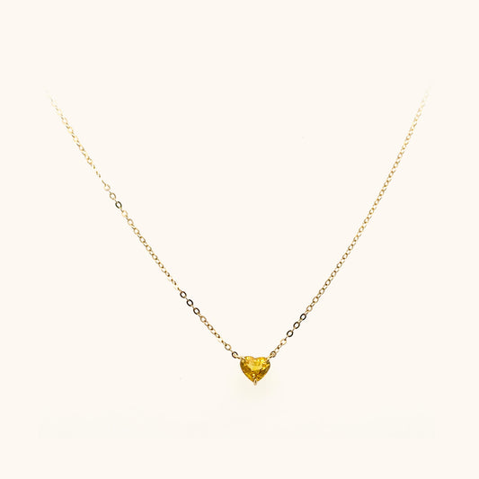Radiant Sunshine Yellow Sapphire Necklace