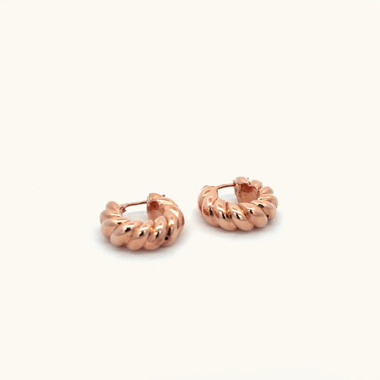 Elegant Rose Gold Hoop Earrings