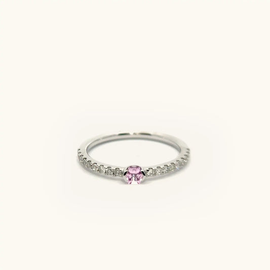 Radiant Hexagon Sapphire Diamond Ring