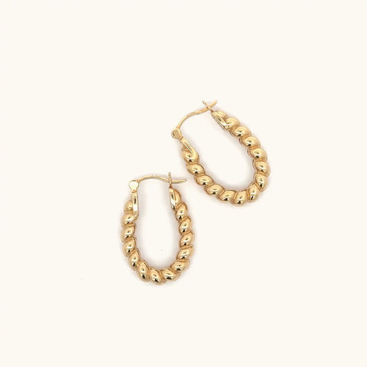 Twisted Hoop Earrings