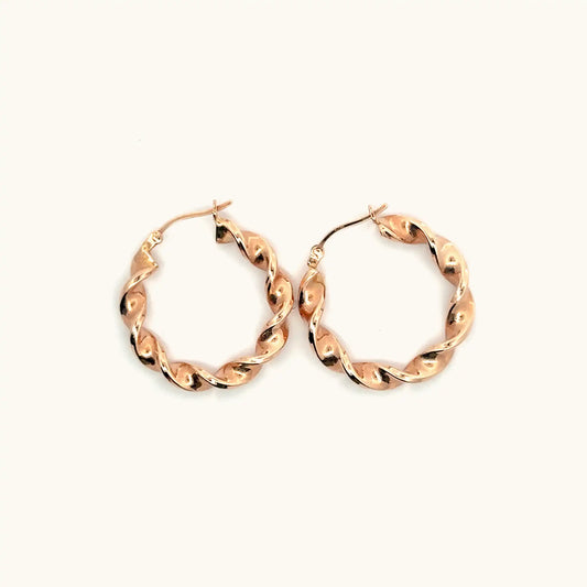 Twisted Hoop Earrings