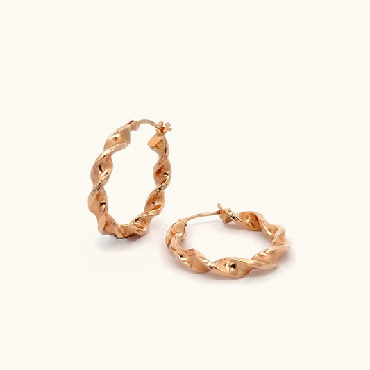 Twisted Hoop Earrings