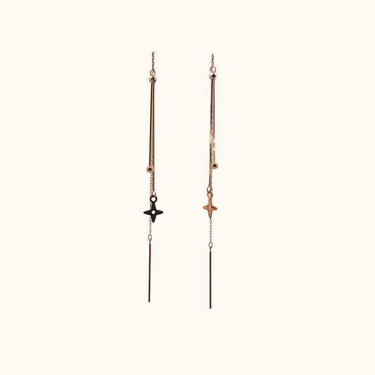 Star Chain Earrings