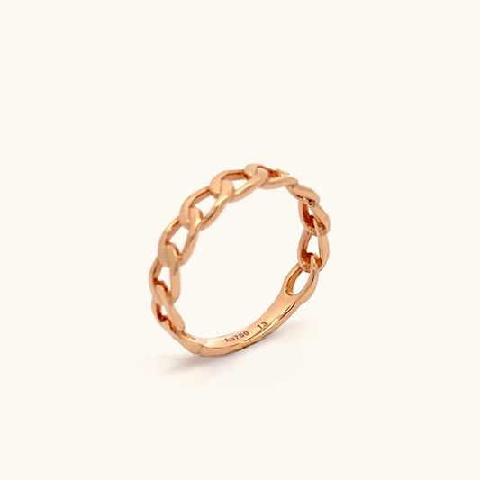 Rose Gold Chain Ring