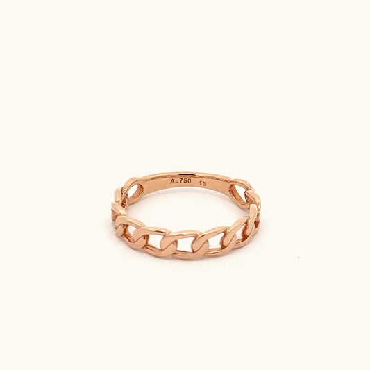 Rose Gold Chain Ring