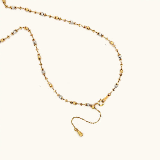 Two-Tone Mini Balls Necklace