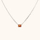 January Orange Sapphire Necklace