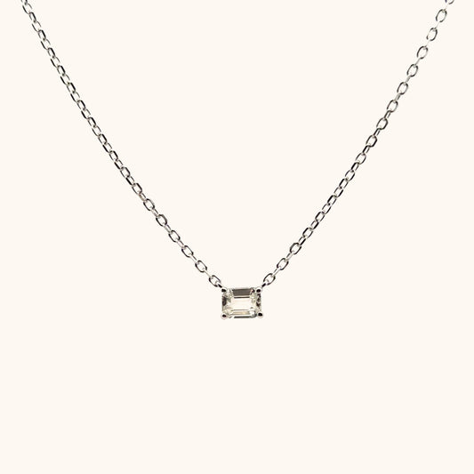 April White Sapphire Necklace