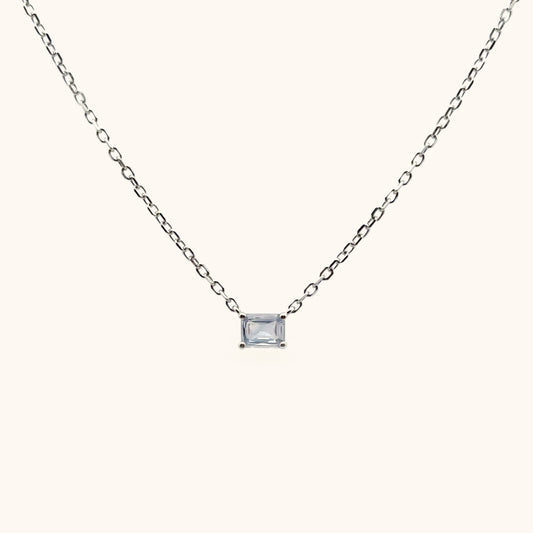 March Aquamarine Necklace